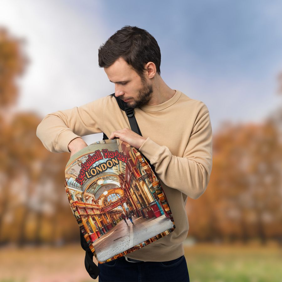 Leadenhall Market London All Over Print Backpack product image (2)