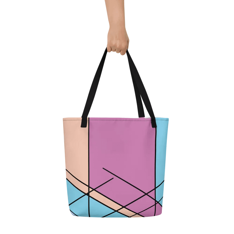 Vibrant Geometric Colorful Design All-Over Tote Bag product image (6)