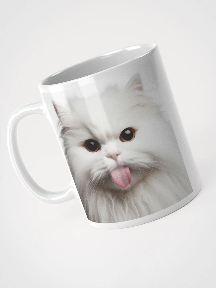 Rude Cat #Humorous Mug - White product image (3)