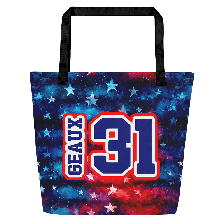Red, White & Blue Tote Bag (Geaux 31) product image (1)