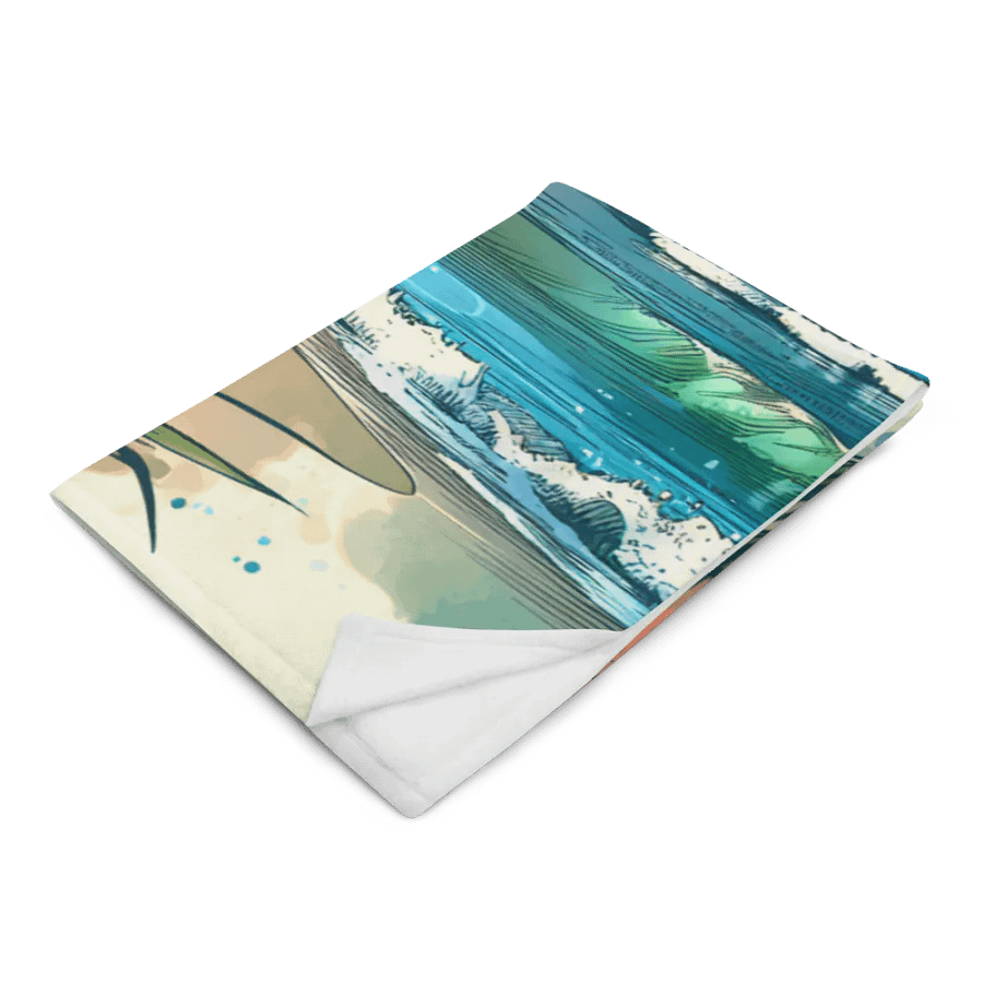 Stunning Beach Watercolor Throw Blanket product image (4)