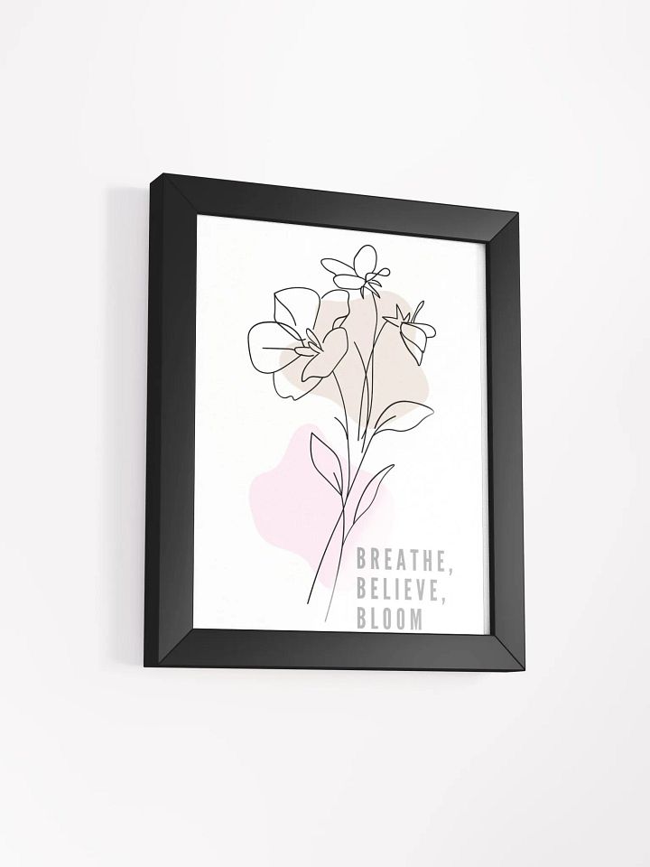 Minimalist Floral Line Art – Framed Elegant Flower Wall Decor for Modern Interiors product image (2)