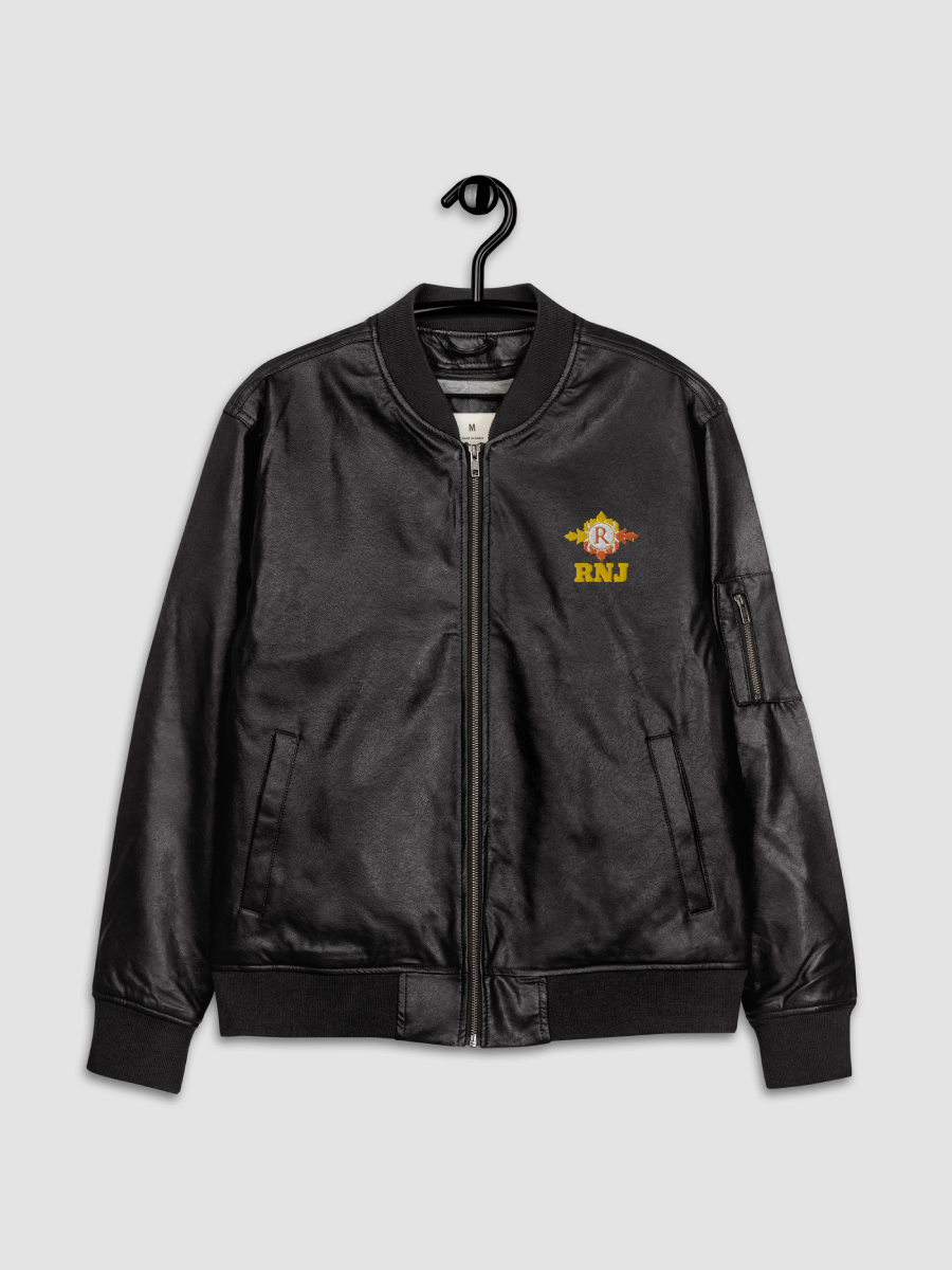 RNJ Faux Leather Bomber Jacket - Threadfast product image (5)
