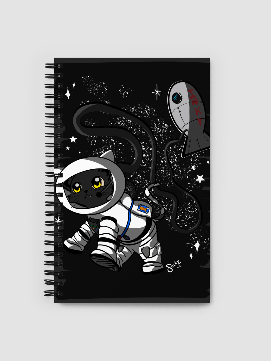 DaVinky the Astronaut Spiral notebook product image (1)