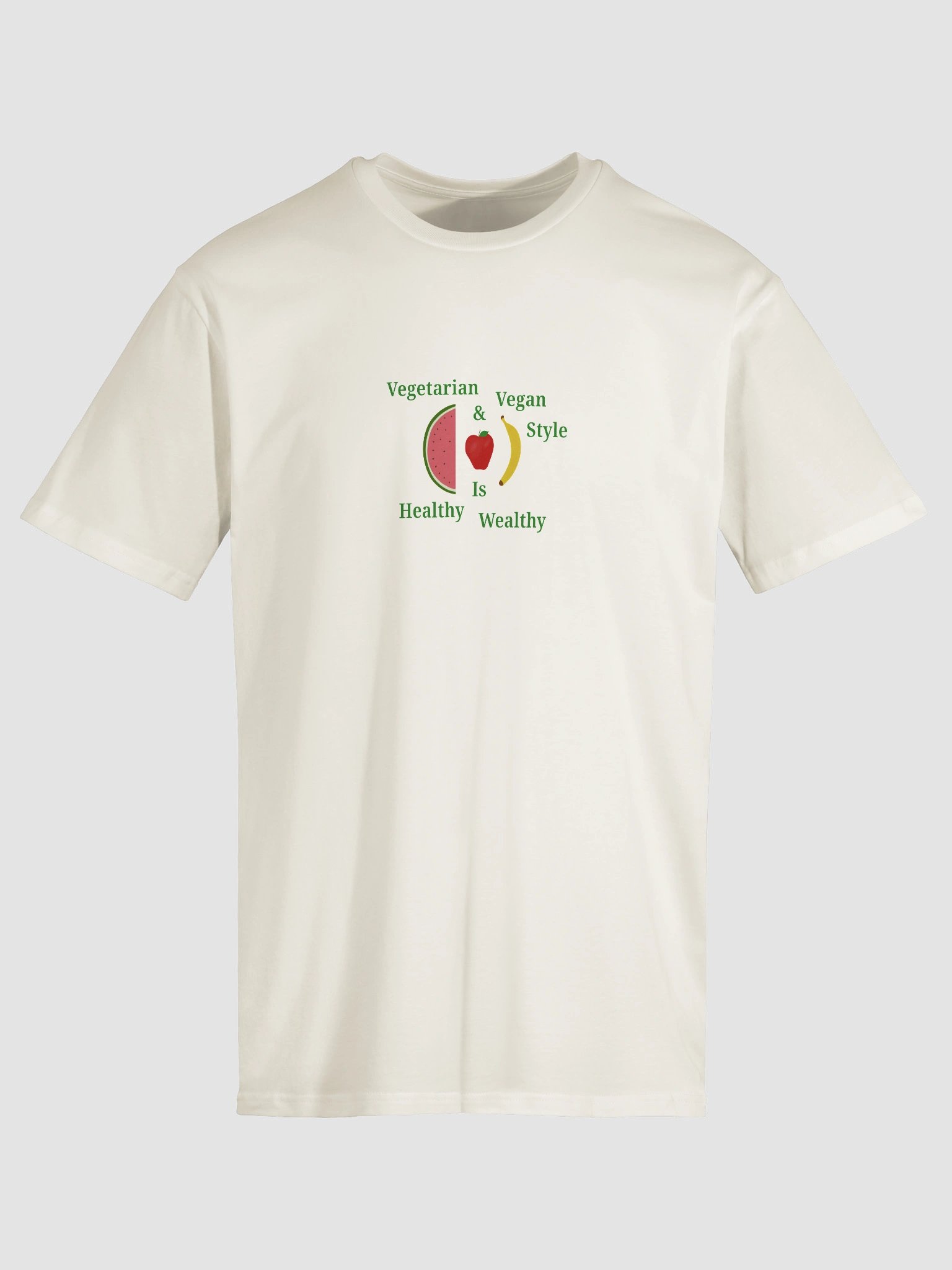 Healthy Wealthy Vegetarian & Vegan T-Shirt product image (5)