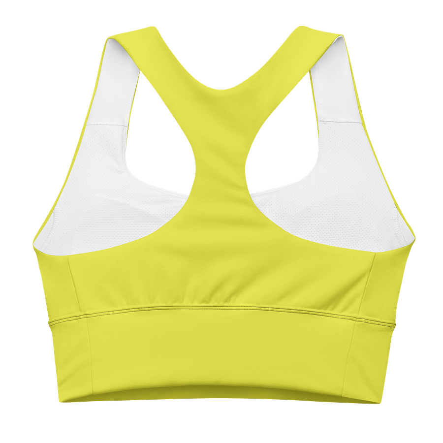 Sunshine Yellow Longline Sports Bra product image (5)