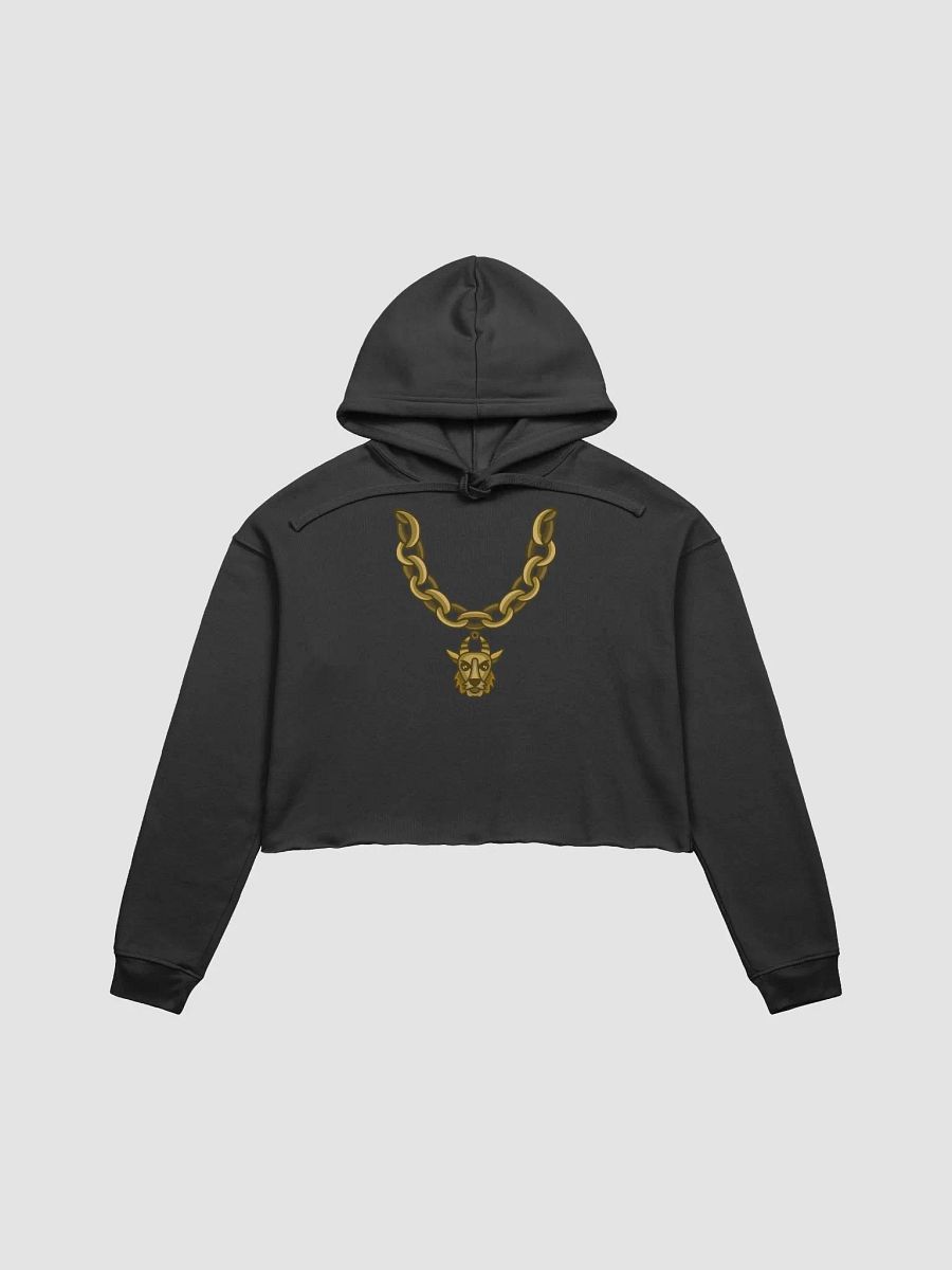 Goat Gold Chain Cropped Hoodie product image (1)