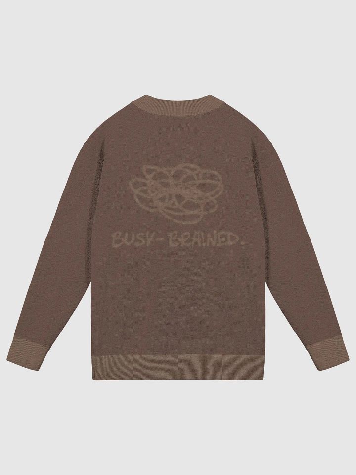 BUSY-BRAINED (lg. design, duotone brown) knitwear cardigan product image (2)