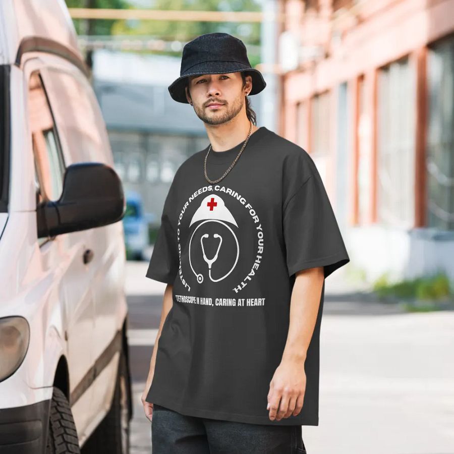 Heartbeat Emblem Oversized Tee product image (6)