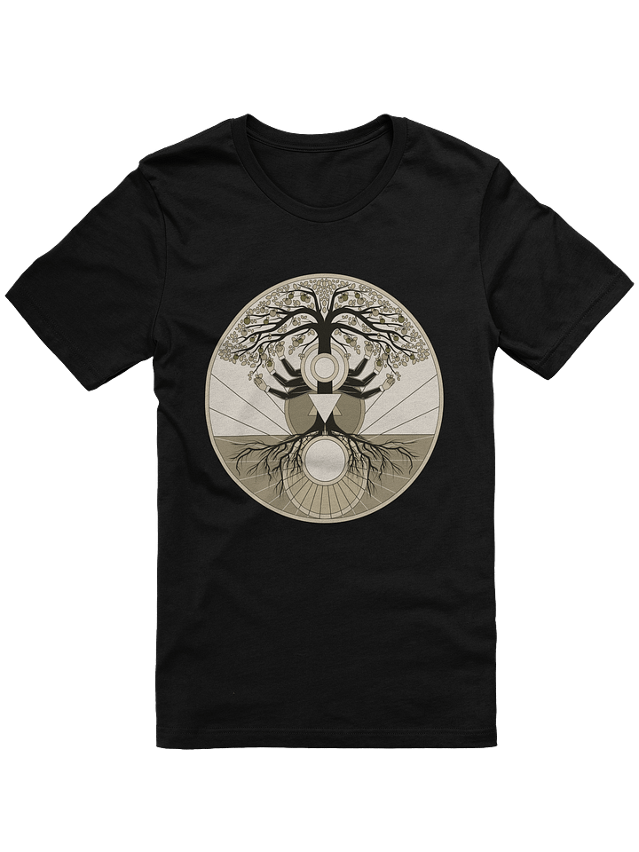 T-Shirt (Unisex) - Tree of Psyche (Mocha) on Black product image (1)
