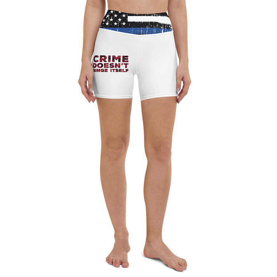 Nik The Hat | BACK THE BLUE Yoga Shorts – Summer ‘25 product image (2)