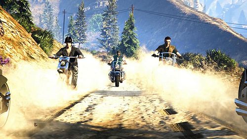 @martyrs.mc, @thetrailwarriors, @hell_riders_mc_818 and @departed_souls_official charging through the dust on their iron hors...