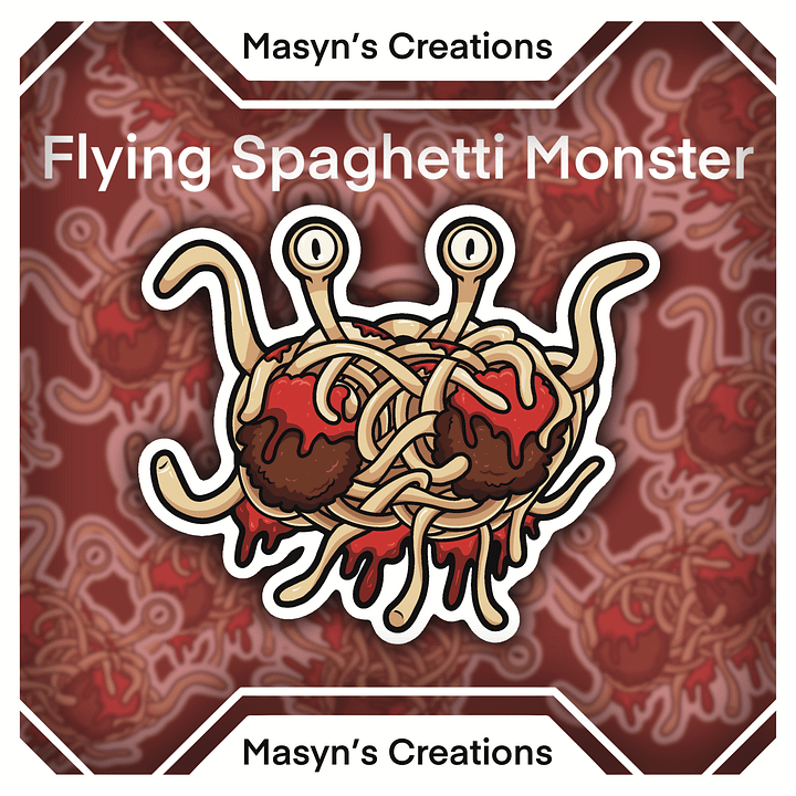 Flying Spaghetti Monster Sticker product image (1)