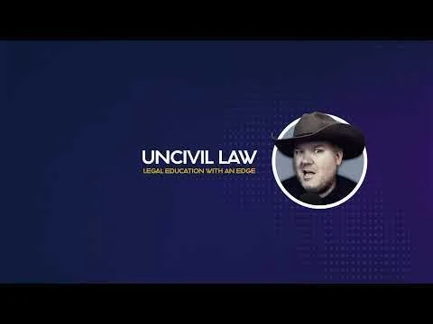 Uncivil Law has a new video on Youtube
Small recording stream
----
https://www.youtube.com/watch?v=cRimiWP0oSc