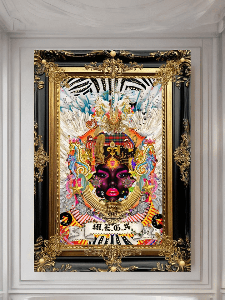 Kalaxia _ Iconic Maximalist Bohemian *Poster_ M.E.G.A; _Carbon & Stars _ Urban Wall Art_ product image (1)