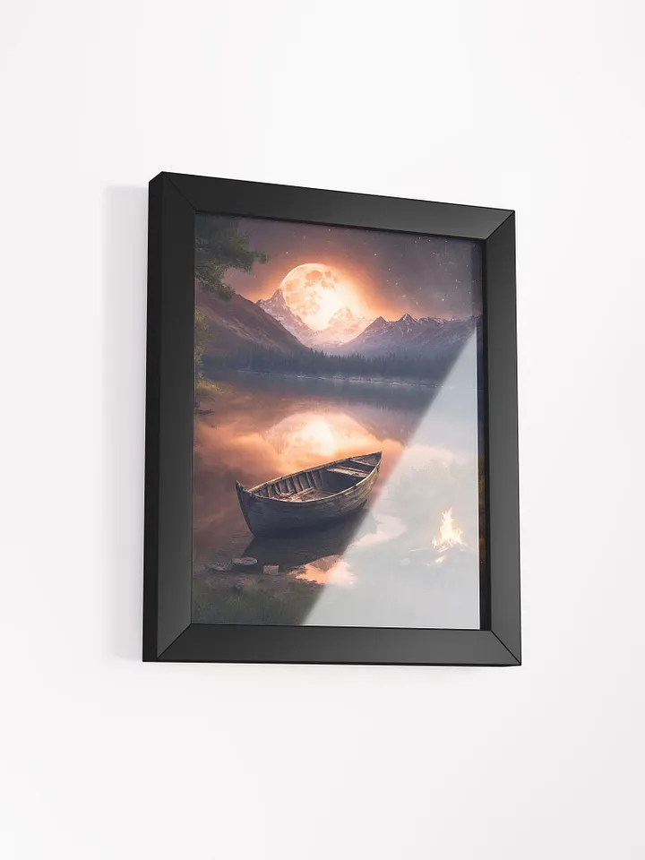 Moonlit Row Boat Framed Poster product image (20)