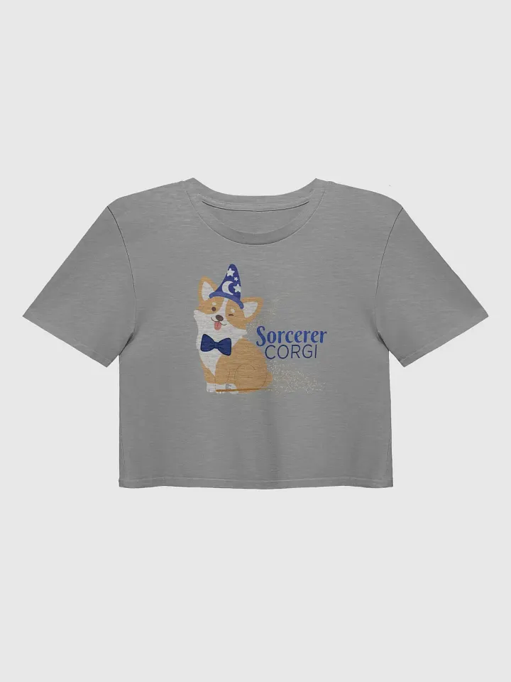 Sorcerer Corgi Crop Tee – Mickey Mouse Cuteness with a Magical Twist product image (1)