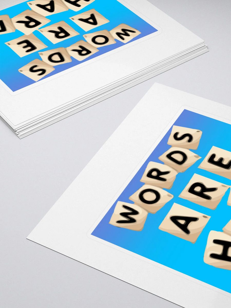 Words are hard sticker product image (4)