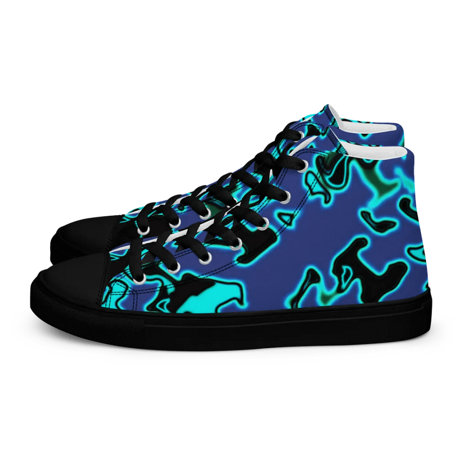 blue fury High Top canvas shoes (womens) product image (3)
