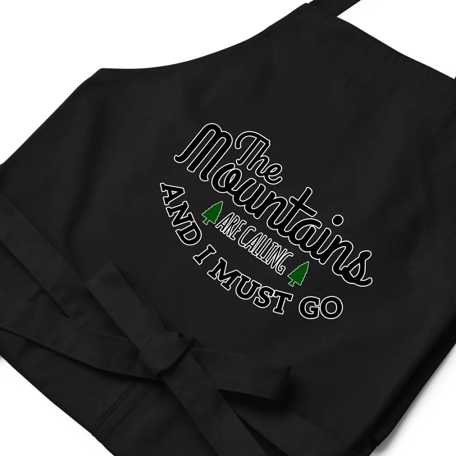 Mountain Calling Typography Apron product image (10)