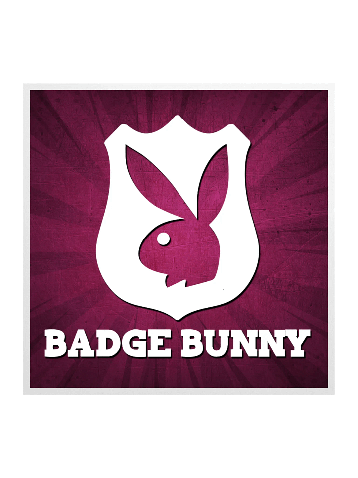Badge Bunny Kiss Cut Stickers product image (2)