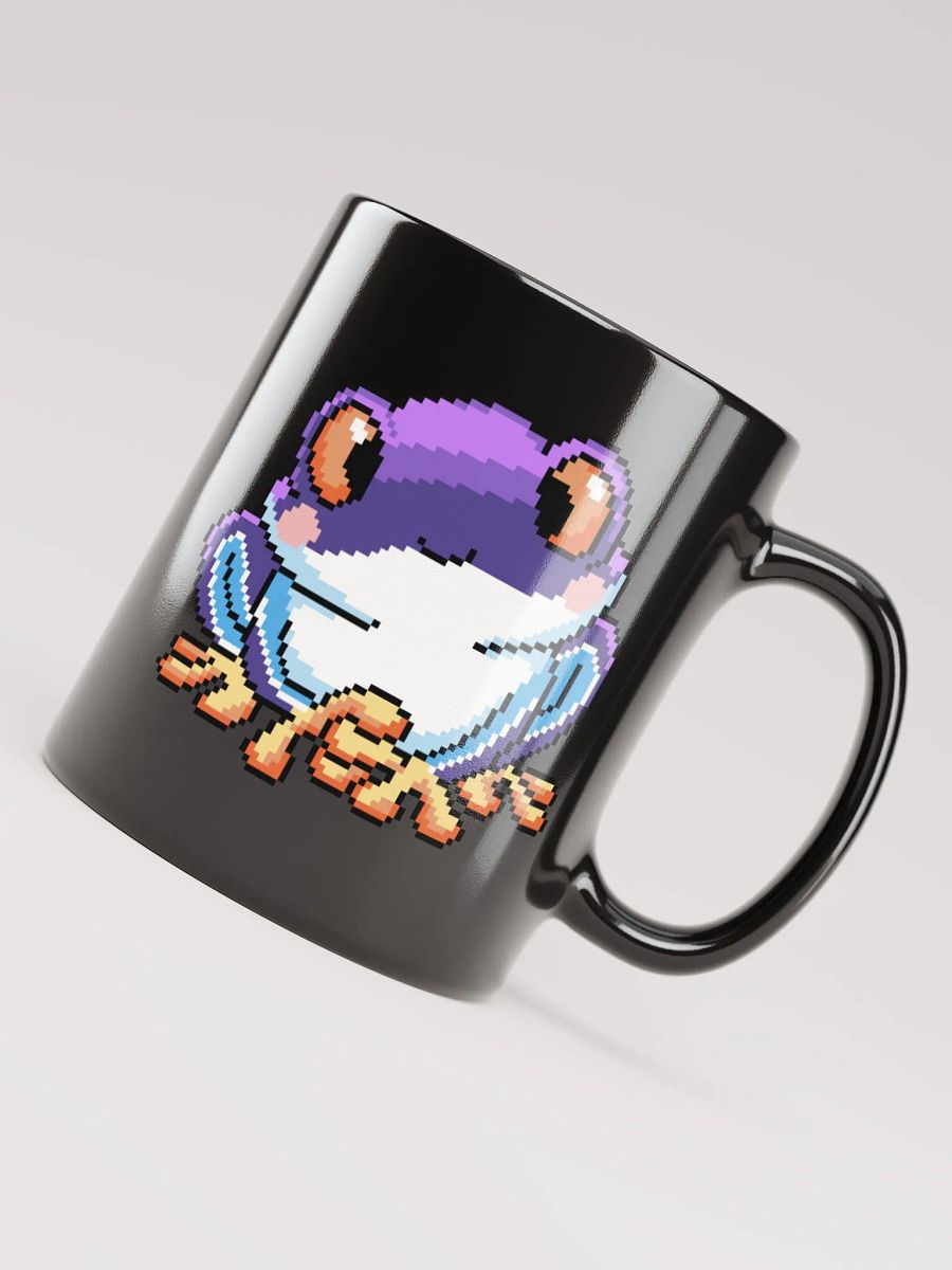 Purple Rip the Frog Black Glossy Mug product image (4)