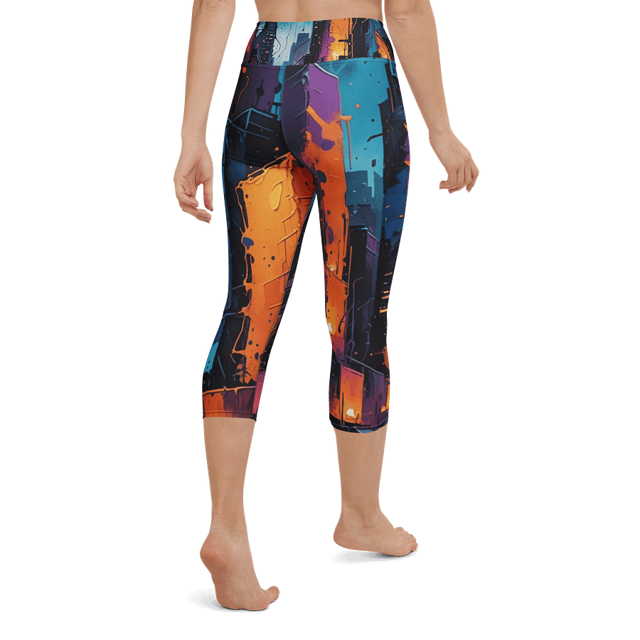 Abstract City 1 Capri Leggings product image (3)