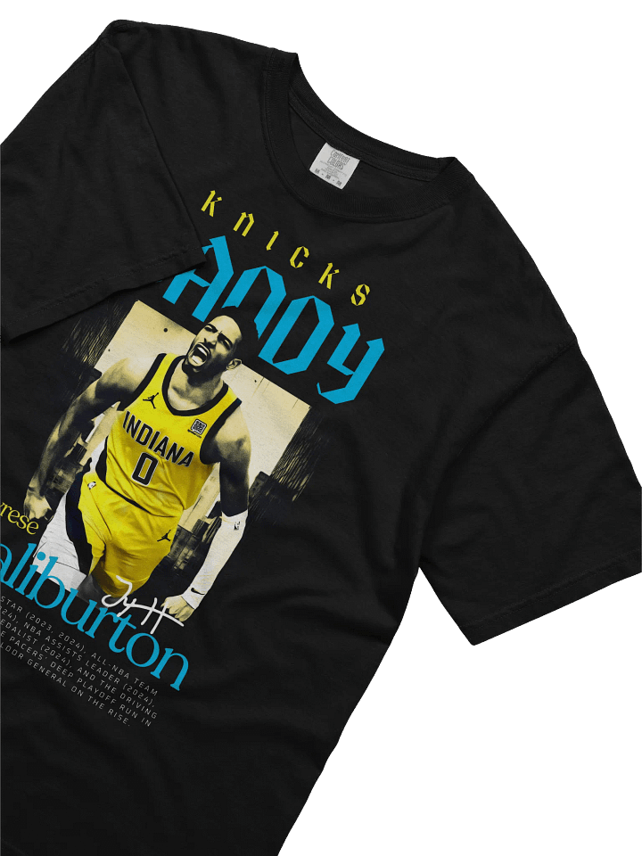Tyrese Haliburton 2025 East Finals T-Shirt – Pacers vs Knicks Basketball Tribute Tee Classic T-Shirt product image (2)