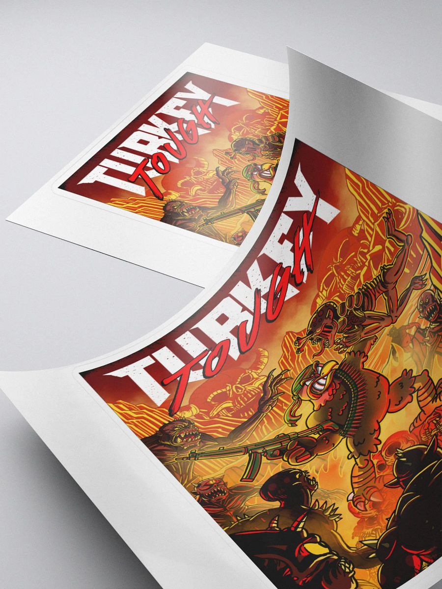 TurkeyFace Tough Sticker product image (4)