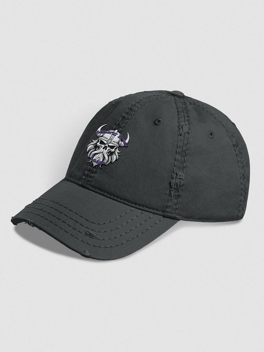 Embroidered Lodge Logo Distressed Dad Hat product image (2)