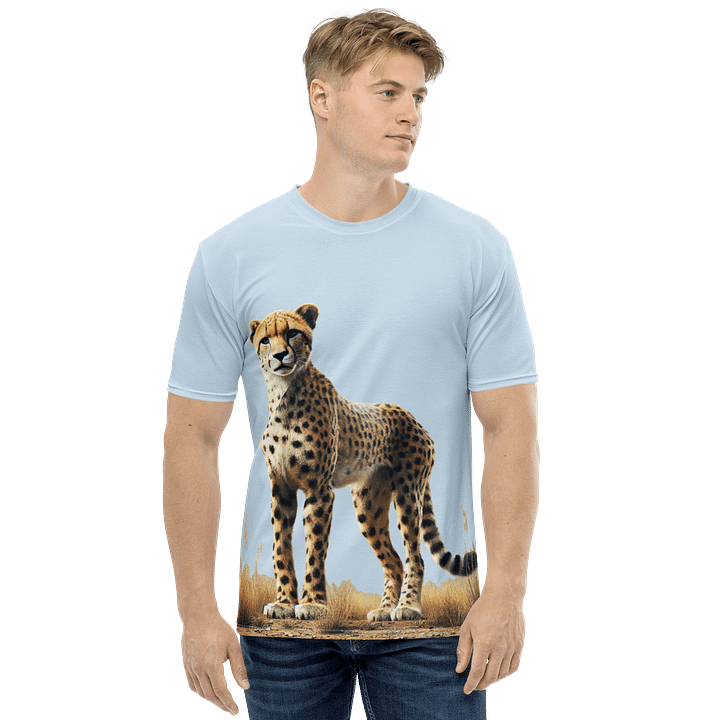 Wild Cheetah All-Over Print Tee. product image (1)
