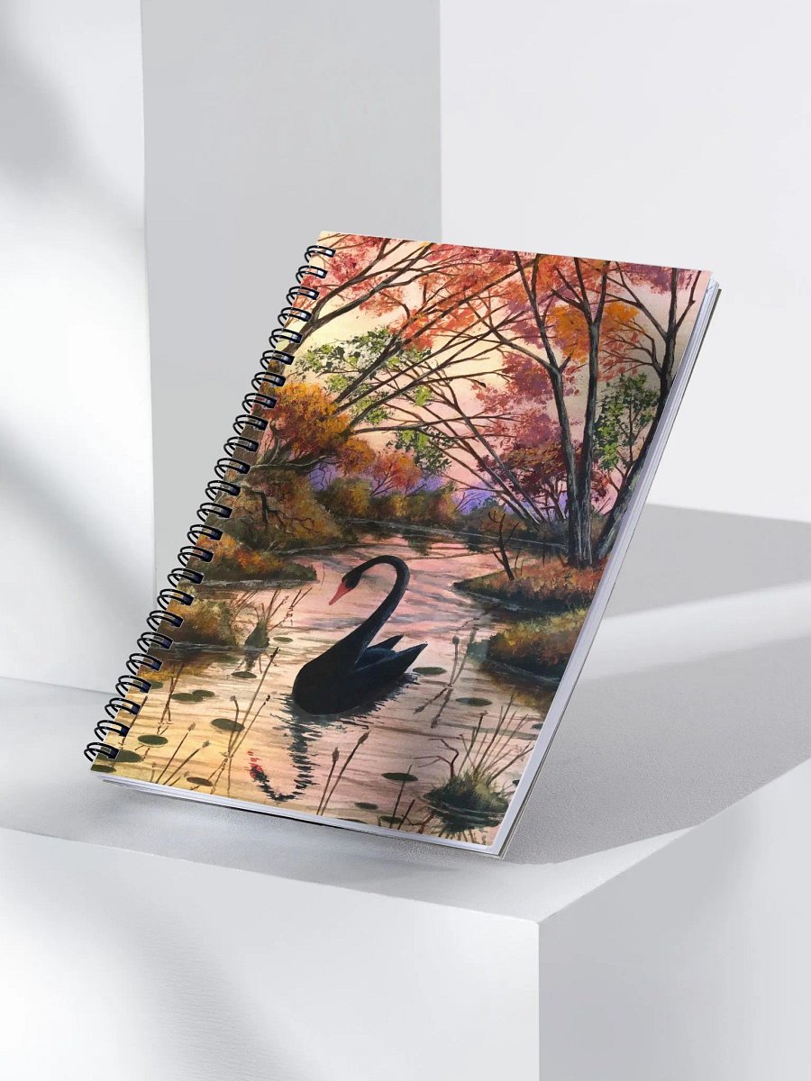 Black Swan Spiral Notebook product image (3)