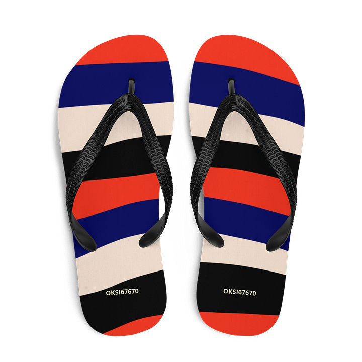 Wavy Stripes Custom Flip-Flops product image (2)