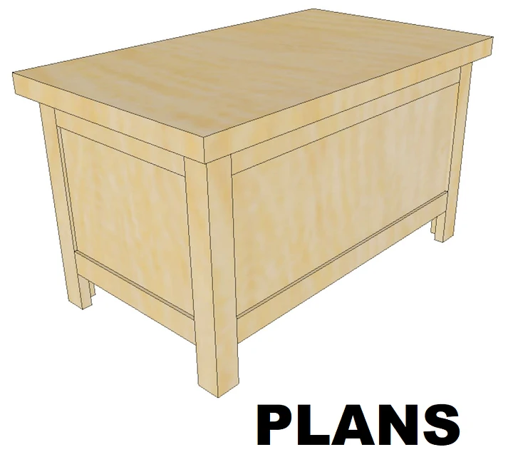 Coffee Table With Hidden Drawer // Woodworking Plans & Cut List product image (1)
