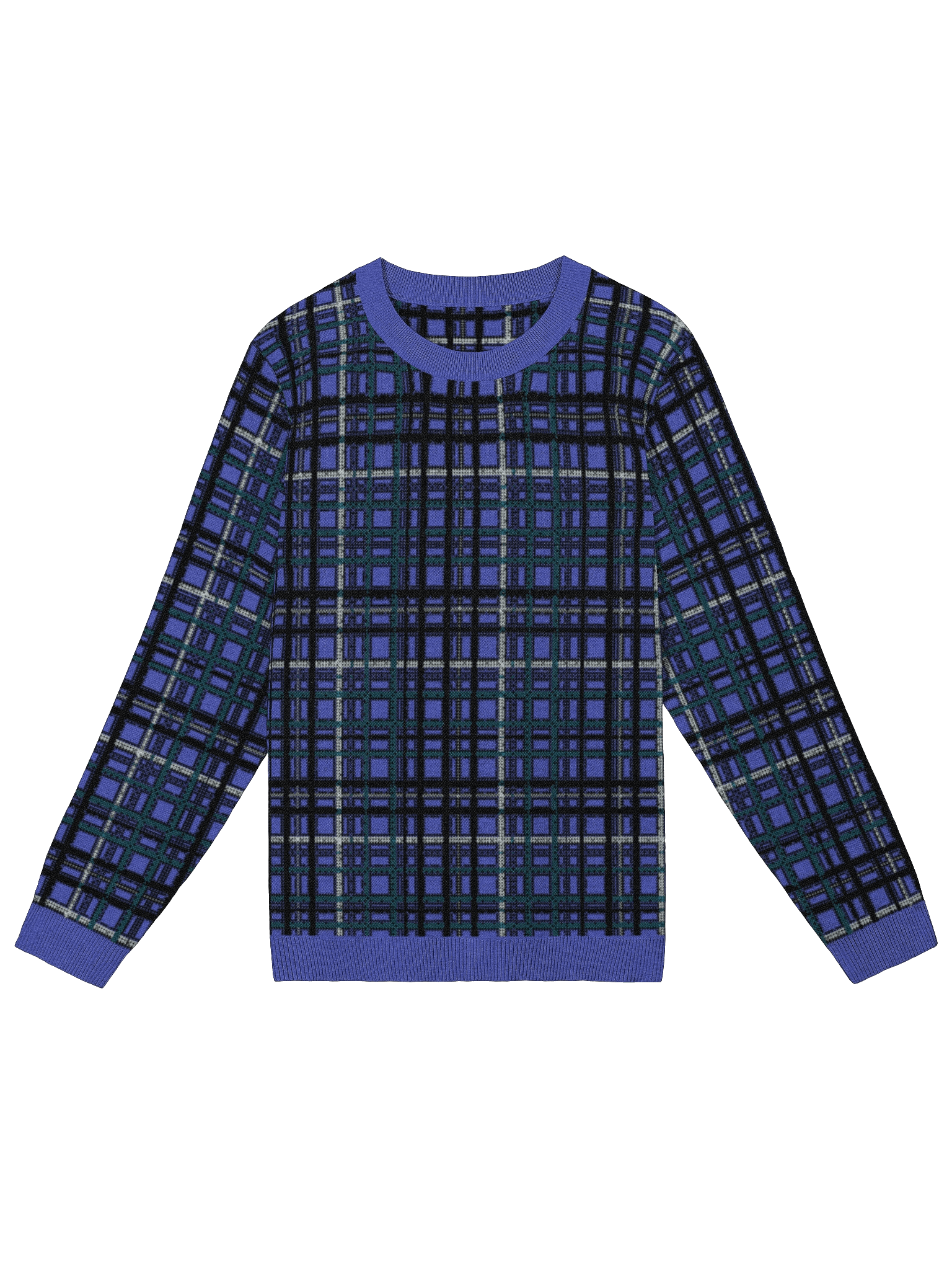 Purple Plaid Sweater product image (1)