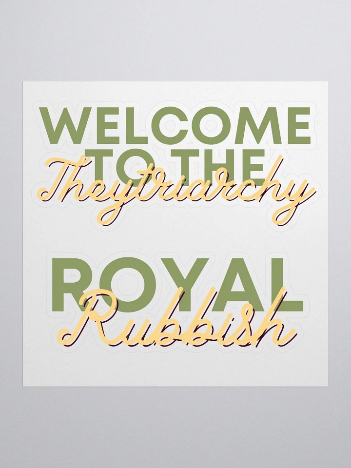 Stickers: Welcome to the Theytriarchy product image (1)