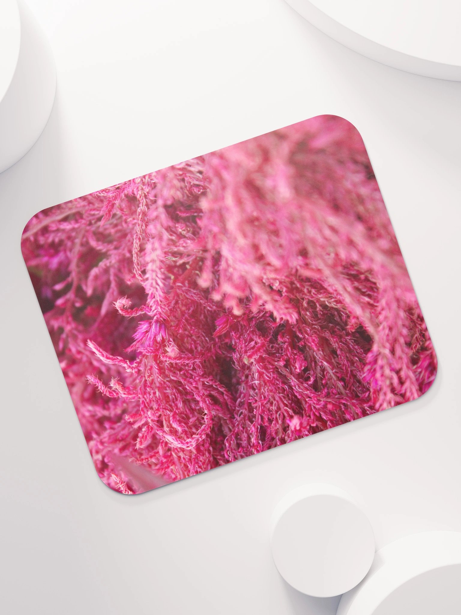 Pink Fluffy Botanical Mouse Pad product image (7)