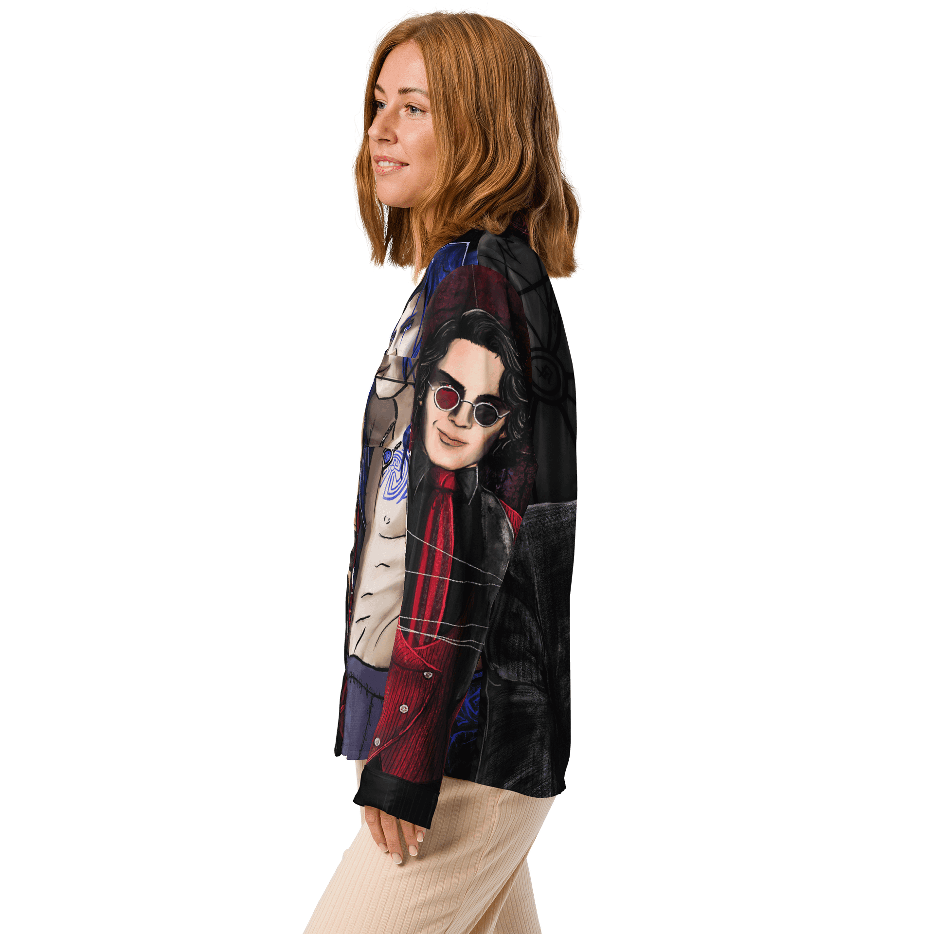 All Villains. All Fluffy. All Deranged. Pajama Top. product image (4)
