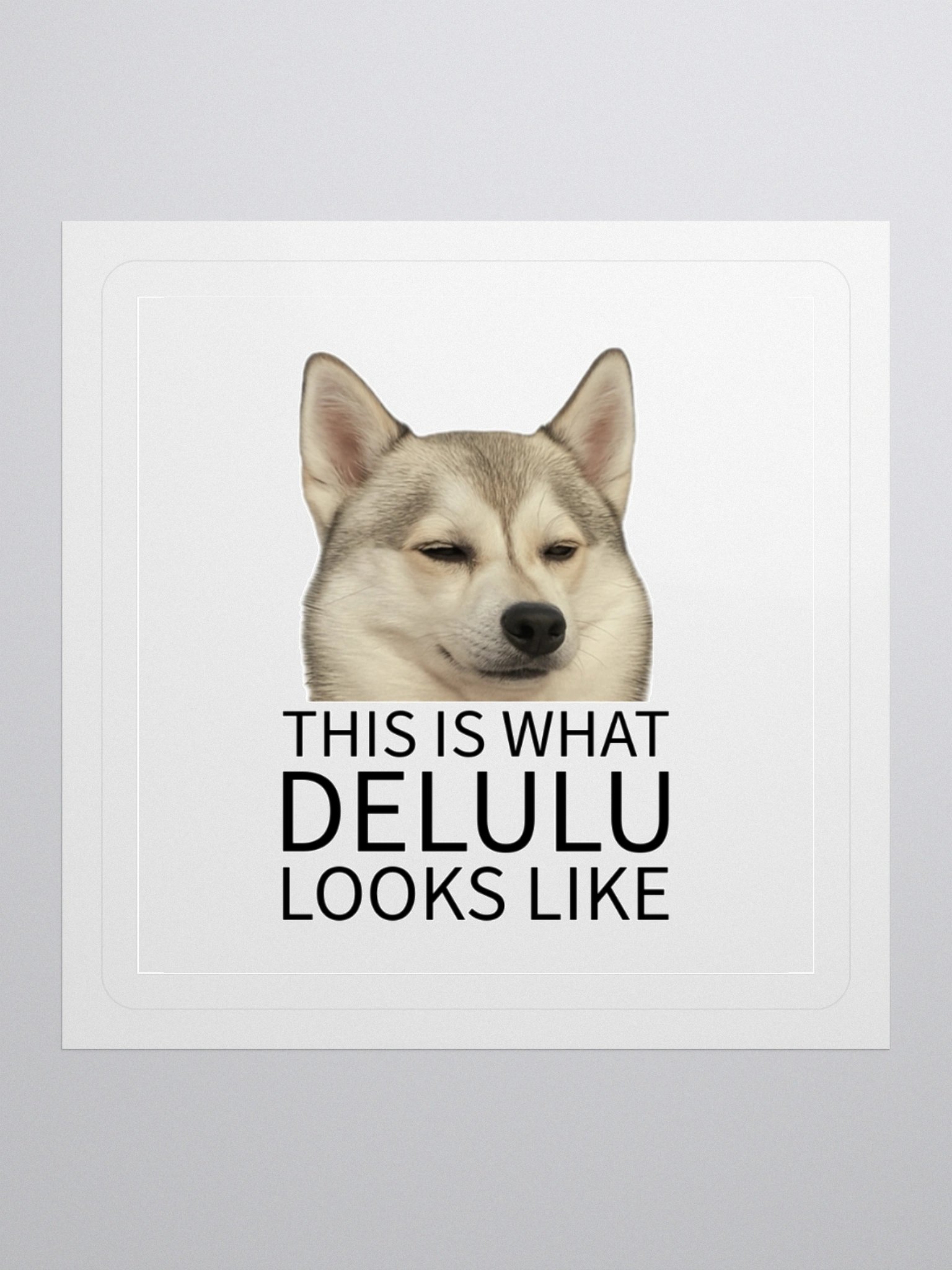 This Is What Delulu Looks Like – Cordell Sticker 💅🐾 product image (1)