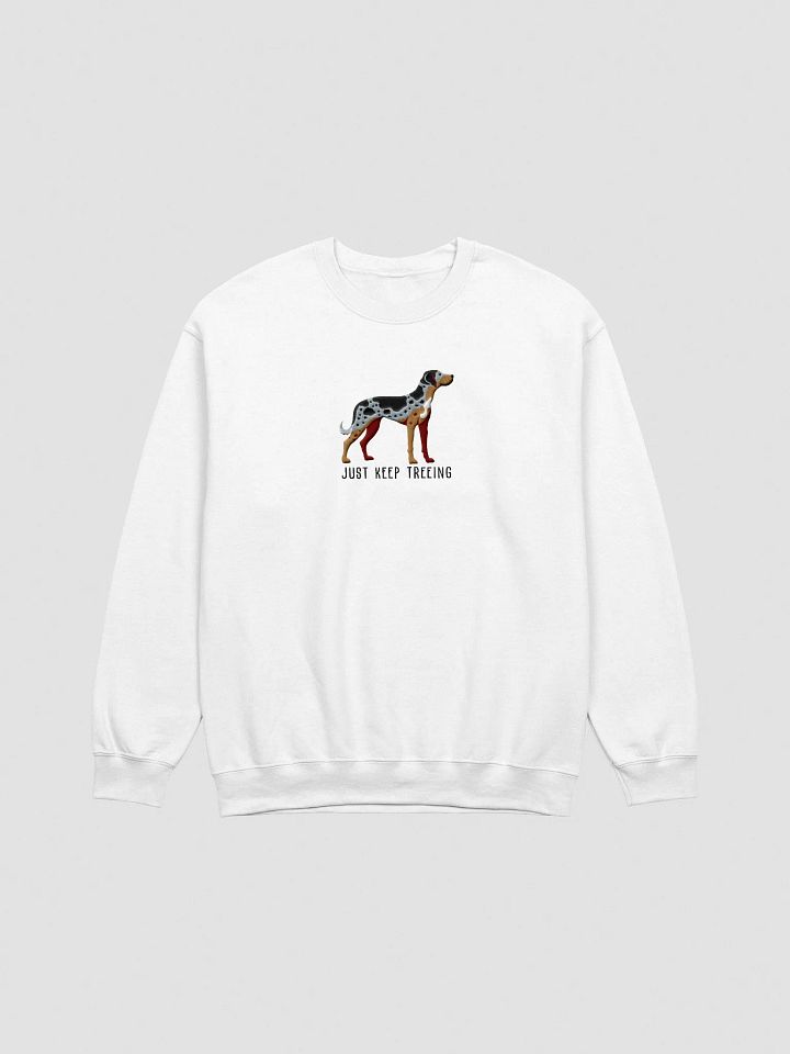 Just Keep Treeing Sweatshirt (Embroidered) of a Catahoula Leopard Dog product image (16)