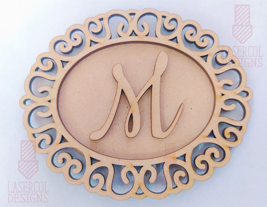 Oval Frames (Five Styles) - Laser Cut Files product image (8)