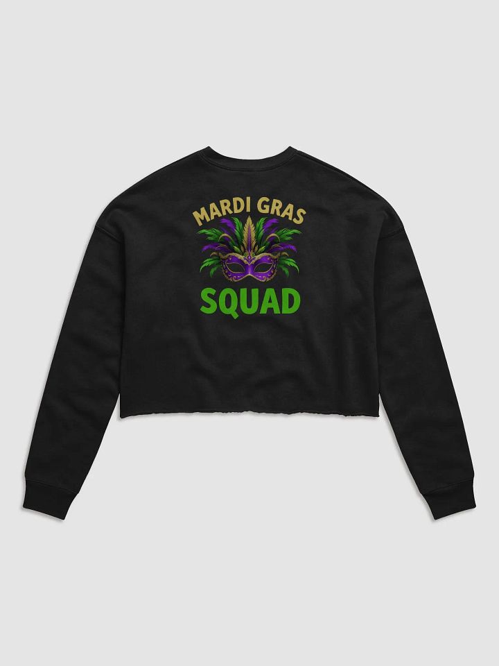 Mardi Gras Squad Crop Sweatshirt product image (2)