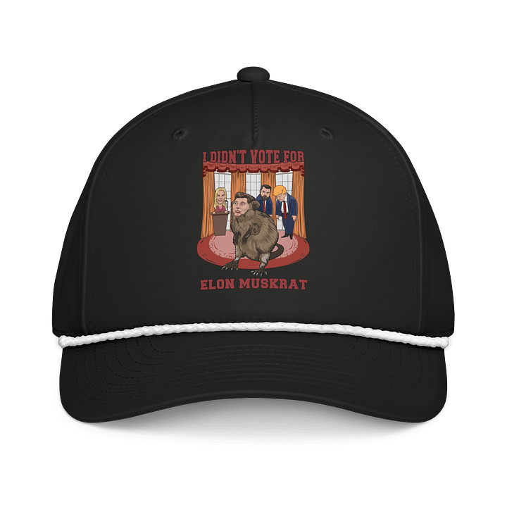 I Didn’t Vote for Elon Muskrat Rope Cap product image (1)