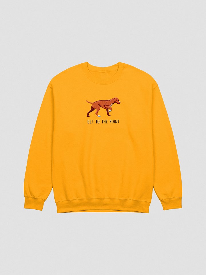Get to the Point Sweatshirt (Embroidered) of a Portuguese Pointer(Red) product image (10)