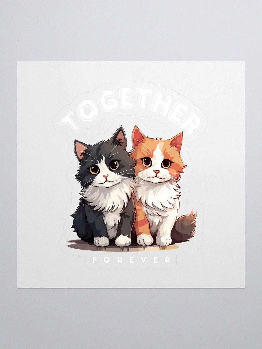 Feline Friendship Kiss Cut Stickers product image (1)
