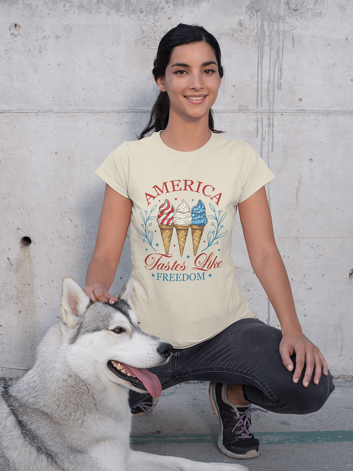 Patriotic Ice Cream Swirl T-Shirt product image (2)