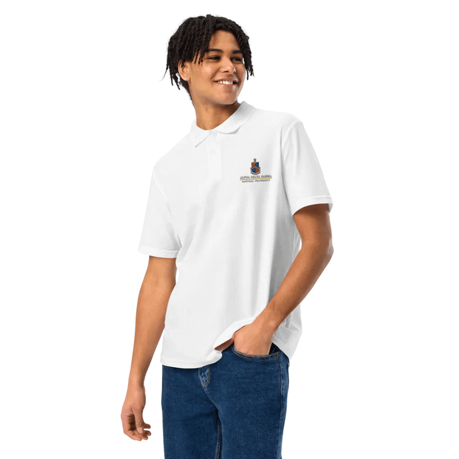ADG Crest Polo - White product image (5)