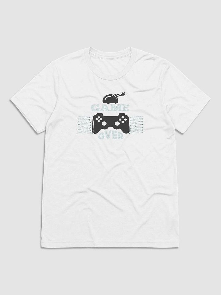Game Over Gamer Pixelated Gaming Whale T-Shirt product image (1)