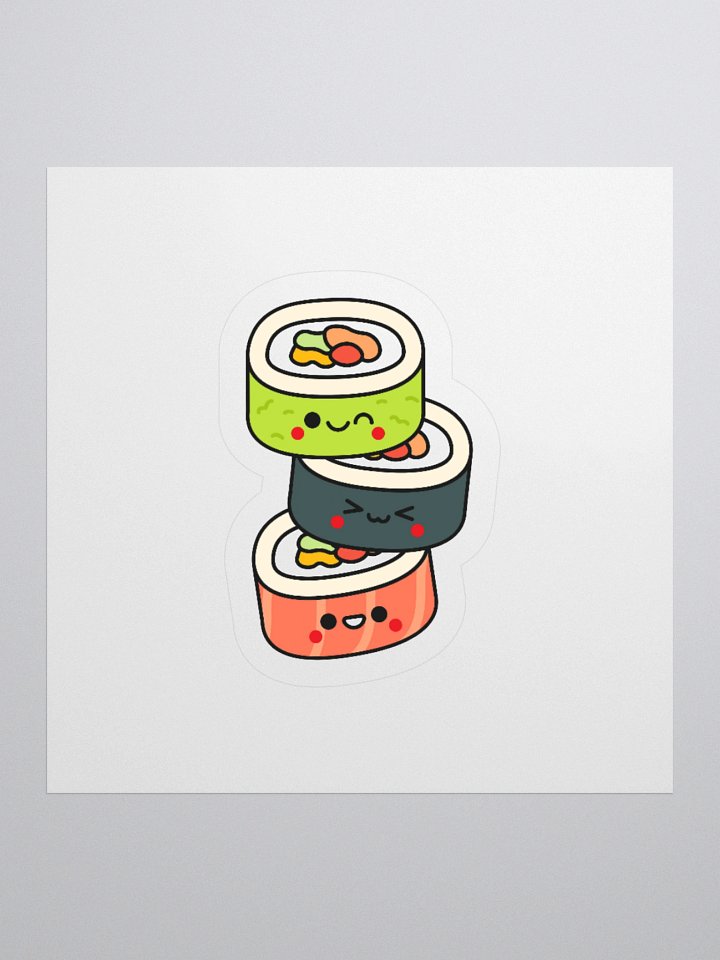 Kawaii Sushi Roll Sticker product image (1)