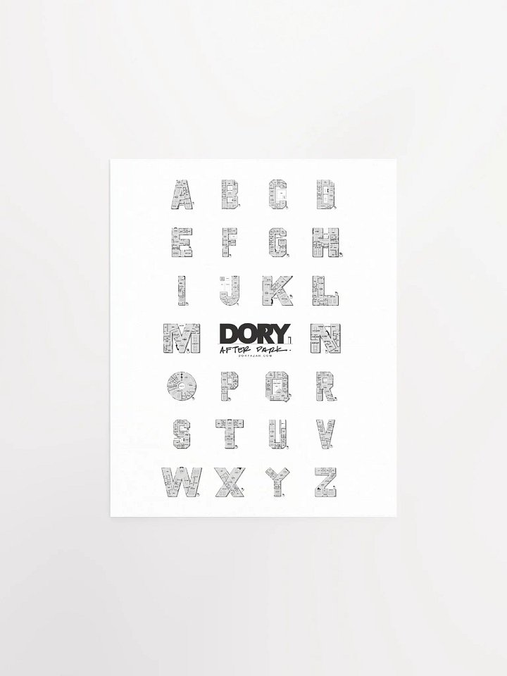 A-Z Alphabet Floor Plan Poster product image (1)
